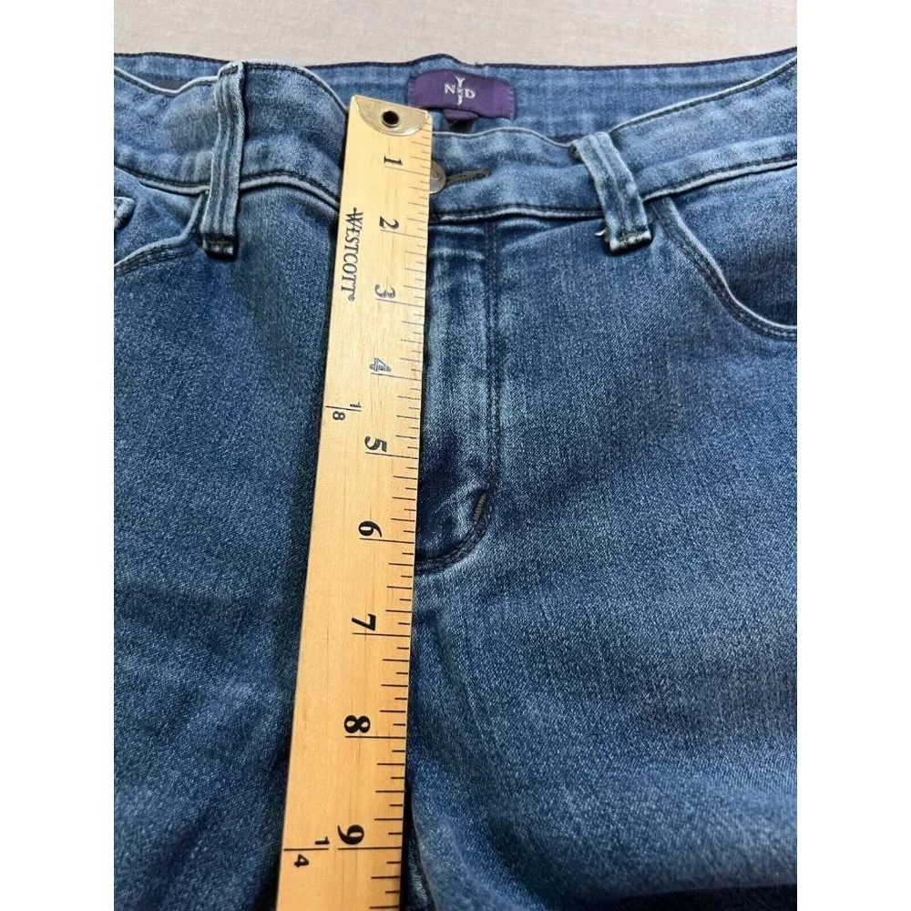 NYDJ Alina Leggings Pants‎ Womens 6 Blue Denim Belted Pockets 32x29. - Picture 11 of 13
